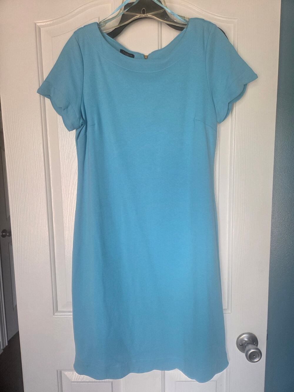 Talbots Cotton Light Blue Dress. Size MP